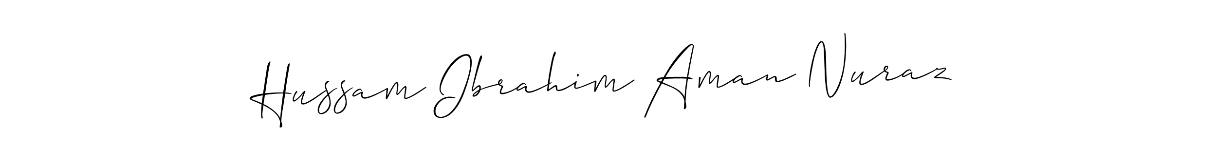 Once you've used our free online signature maker to create your best signature Allison_Script style, it's time to enjoy all of the benefits that Hussam Ibrahim Aman Nuraz name signing documents. Hussam Ibrahim Aman Nuraz signature style 2 images and pictures png