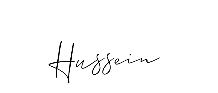 How to make Hussein signature? Allison_Script is a professional autograph style. Create handwritten signature for Hussein name. Hussein signature style 2 images and pictures png