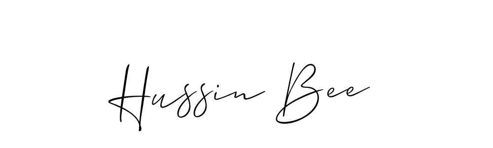 if you are searching for the best signature style for your name Hussin Bee. so please give up your signature search. here we have designed multiple signature styles  using Allison_Script. Hussin Bee signature style 2 images and pictures png