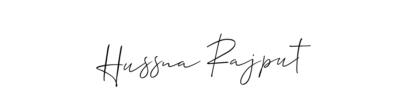 Also we have Hussna Rajput name is the best signature style. Create professional handwritten signature collection using Allison_Script autograph style. Hussna Rajput signature style 2 images and pictures png