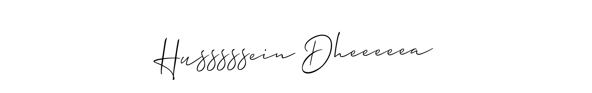 You should practise on your own different ways (Allison_Script) to write your name (Husssssein Dheeeeea) in signature. don't let someone else do it for you. Husssssein Dheeeeea signature style 2 images and pictures png