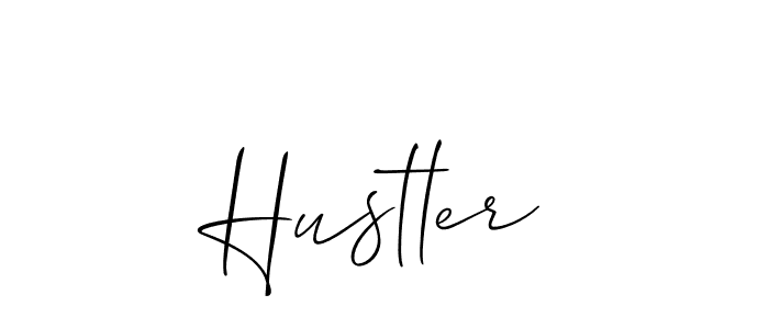 How to make Hustler signature? Allison_Script is a professional autograph style. Create handwritten signature for Hustler name. Hustler signature style 2 images and pictures png