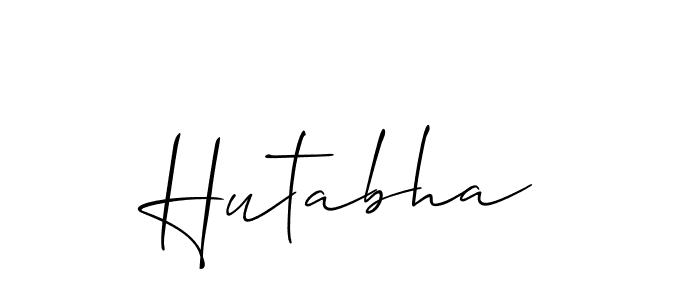 Make a beautiful signature design for name Hutabha. Use this online signature maker to create a handwritten signature for free. Hutabha signature style 2 images and pictures png