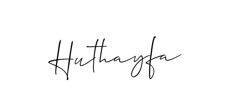 Make a short Huthayfa signature style. Manage your documents anywhere anytime using Allison_Script. Create and add eSignatures, submit forms, share and send files easily. Huthayfa signature style 2 images and pictures png