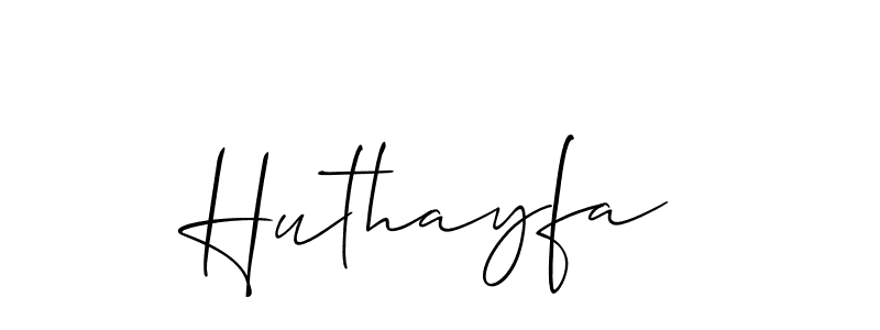 Also You can easily find your signature by using the search form. We will create Huthayfa name handwritten signature images for you free of cost using Allison_Script sign style. Huthayfa signature style 2 images and pictures png