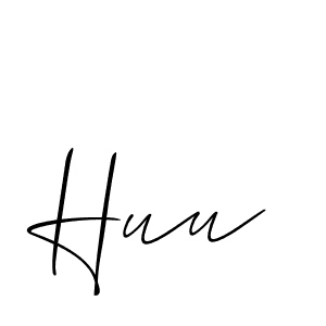 How to make Huu name signature. Use Allison_Script style for creating short signs online. This is the latest handwritten sign. Huu signature style 2 images and pictures png