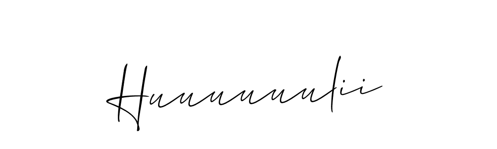 How to make Huuuuuulii name signature. Use Allison_Script style for creating short signs online. This is the latest handwritten sign. Huuuuuulii signature style 2 images and pictures png