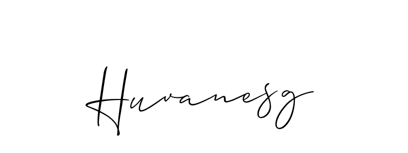 How to make Huvanesg name signature. Use Allison_Script style for creating short signs online. This is the latest handwritten sign. Huvanesg signature style 2 images and pictures png