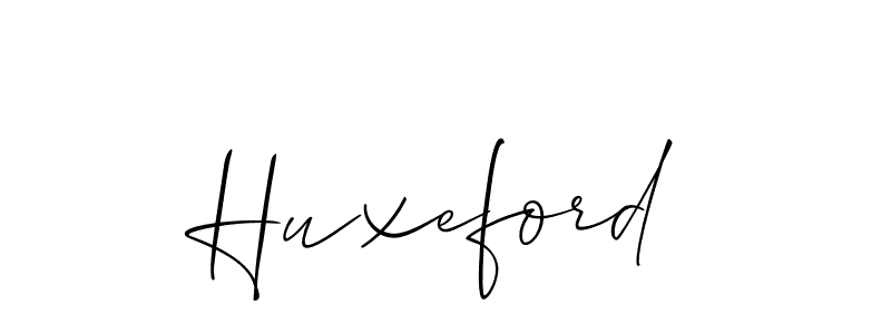 How to make Huxeford signature? Allison_Script is a professional autograph style. Create handwritten signature for Huxeford name. Huxeford signature style 2 images and pictures png