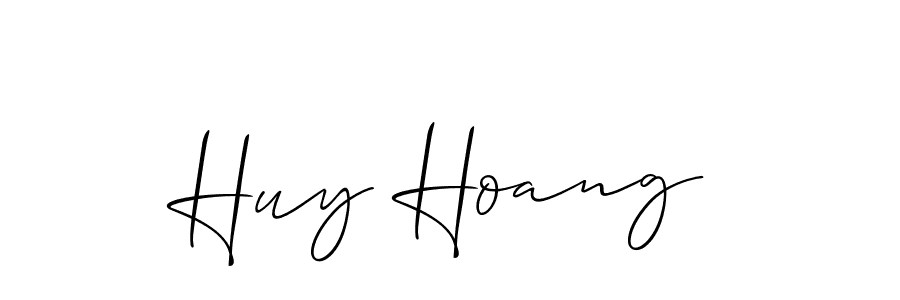 Use a signature maker to create a handwritten signature online. With this signature software, you can design (Allison_Script) your own signature for name Huy Hoang. Huy Hoang signature style 2 images and pictures png