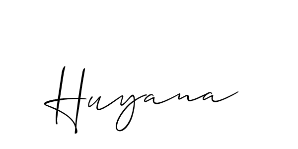 Best and Professional Signature Style for Huyana. Allison_Script Best Signature Style Collection. Huyana signature style 2 images and pictures png