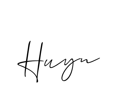 You should practise on your own different ways (Allison_Script) to write your name (Huyn) in signature. don't let someone else do it for you. Huyn signature style 2 images and pictures png