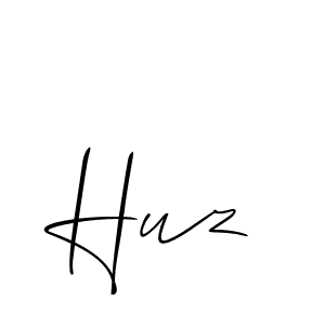 Use a signature maker to create a handwritten signature online. With this signature software, you can design (Allison_Script) your own signature for name Huz. Huz signature style 2 images and pictures png