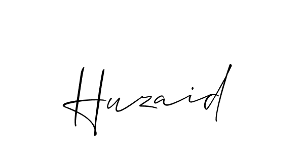 How to make Huzaid signature? Allison_Script is a professional autograph style. Create handwritten signature for Huzaid name. Huzaid signature style 2 images and pictures png