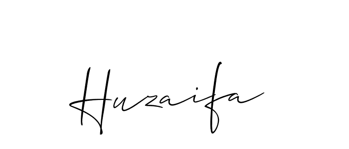 Make a beautiful signature design for name Huzaifa. With this signature (Allison_Script) style, you can create a handwritten signature for free. Huzaifa signature style 2 images and pictures png