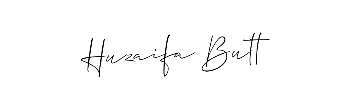 Best and Professional Signature Style for Huzaifa Butt. Allison_Script Best Signature Style Collection. Huzaifa Butt signature style 2 images and pictures png