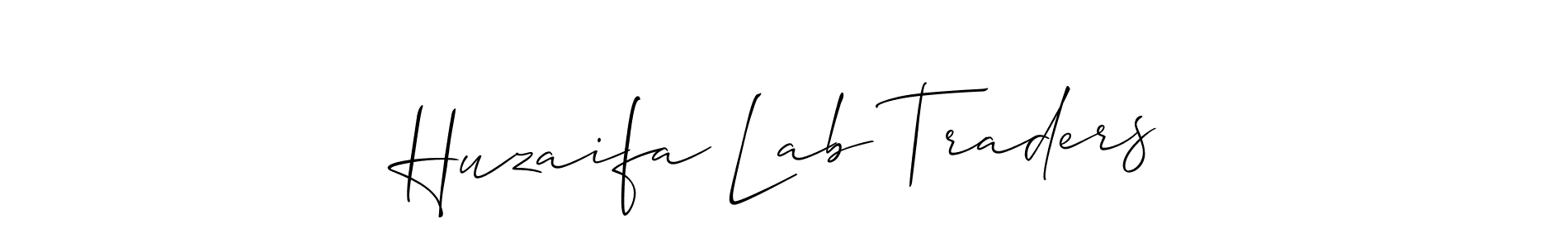 Design your own signature with our free online signature maker. With this signature software, you can create a handwritten (Allison_Script) signature for name Huzaifa Lab Traders. Huzaifa Lab Traders signature style 2 images and pictures png