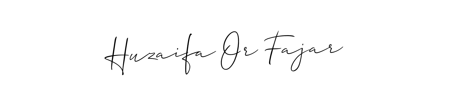 if you are searching for the best signature style for your name Huzaifa Or Fajar. so please give up your signature search. here we have designed multiple signature styles  using Allison_Script. Huzaifa Or Fajar signature style 2 images and pictures png