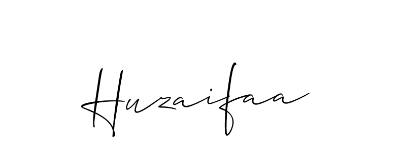 Create a beautiful signature design for name Huzaifaa. With this signature (Allison_Script) fonts, you can make a handwritten signature for free. Huzaifaa signature style 2 images and pictures png