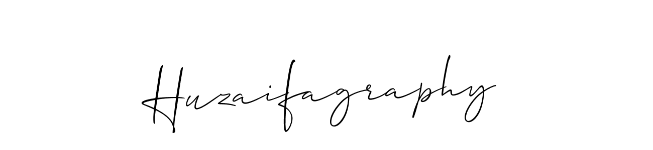 if you are searching for the best signature style for your name Huzaifagraphy. so please give up your signature search. here we have designed multiple signature styles  using Allison_Script. Huzaifagraphy signature style 2 images and pictures png