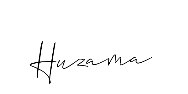 Design your own signature with our free online signature maker. With this signature software, you can create a handwritten (Allison_Script) signature for name Huzama. Huzama signature style 2 images and pictures png