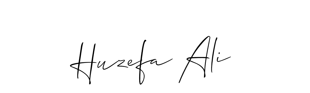 Create a beautiful signature design for name Huzefa Ali. With this signature (Allison_Script) fonts, you can make a handwritten signature for free. Huzefa Ali signature style 2 images and pictures png