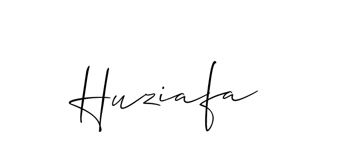 How to make Huziafa signature? Allison_Script is a professional autograph style. Create handwritten signature for Huziafa name. Huziafa signature style 2 images and pictures png
