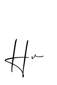 How to make Hv signature? Allison_Script is a professional autograph style. Create handwritten signature for Hv name. Hv signature style 2 images and pictures png