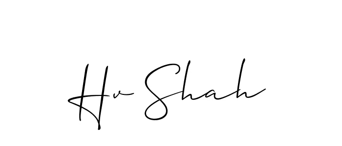 Make a short Hv Shah signature style. Manage your documents anywhere anytime using Allison_Script. Create and add eSignatures, submit forms, share and send files easily. Hv Shah signature style 2 images and pictures png