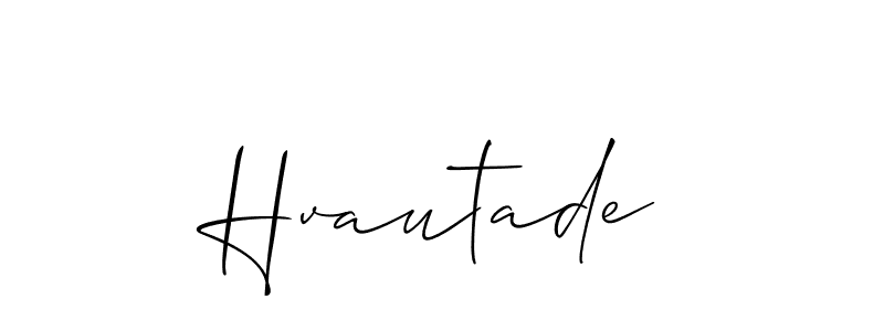 Create a beautiful signature design for name Hvautade. With this signature (Allison_Script) fonts, you can make a handwritten signature for free. Hvautade signature style 2 images and pictures png