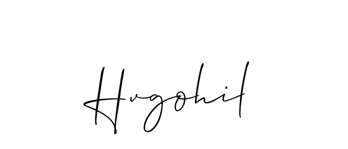if you are searching for the best signature style for your name Hvgohil. so please give up your signature search. here we have designed multiple signature styles  using Allison_Script. Hvgohil signature style 2 images and pictures png
