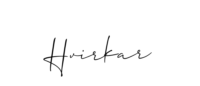 Similarly Allison_Script is the best handwritten signature design. Signature creator online .You can use it as an online autograph creator for name Hvirkar. Hvirkar signature style 2 images and pictures png