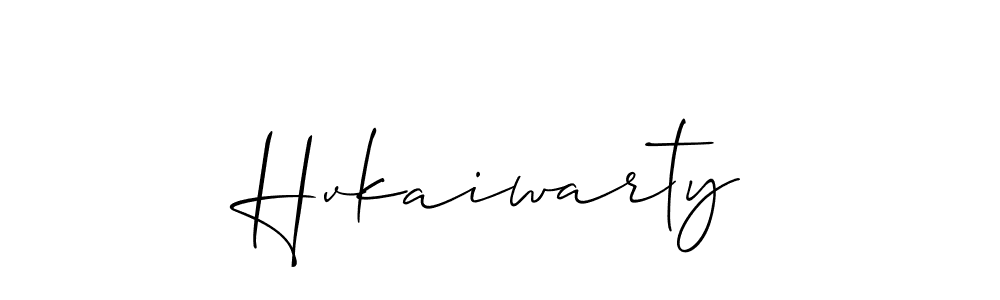 How to make Hvkaiwarty signature? Allison_Script is a professional autograph style. Create handwritten signature for Hvkaiwarty name. Hvkaiwarty signature style 2 images and pictures png