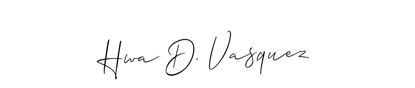 How to Draw Hwa D. Vasquez signature style? Allison_Script is a latest design signature styles for name Hwa D. Vasquez. Hwa D. Vasquez signature style 2 images and pictures png