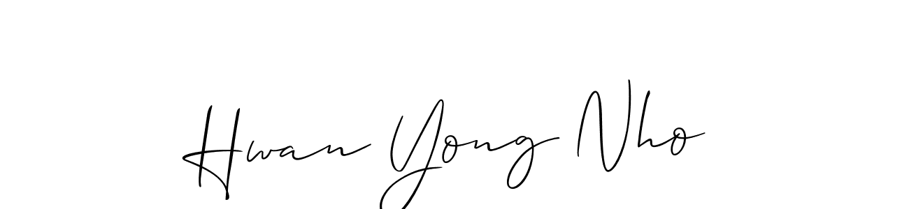 if you are searching for the best signature style for your name Hwan Yong Nho. so please give up your signature search. here we have designed multiple signature styles  using Allison_Script. Hwan Yong Nho signature style 2 images and pictures png