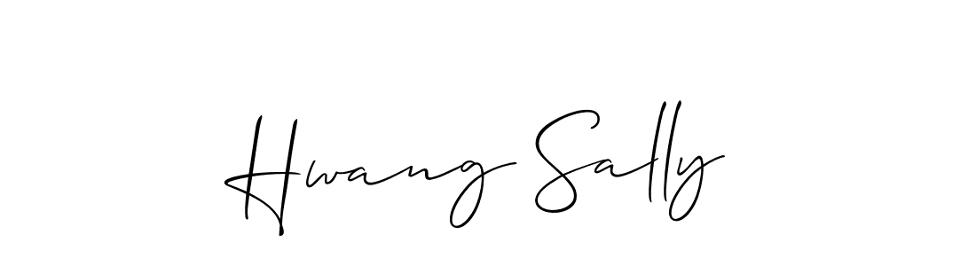 How to make Hwang Sally signature? Allison_Script is a professional autograph style. Create handwritten signature for Hwang Sally name. Hwang Sally signature style 2 images and pictures png