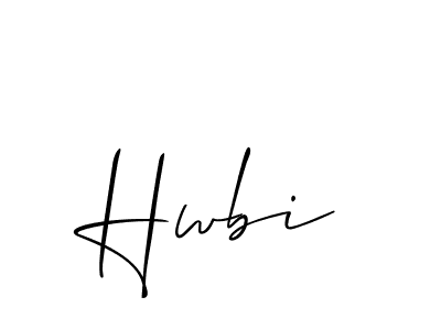 Also we have Hwbi name is the best signature style. Create professional handwritten signature collection using Allison_Script autograph style. Hwbi signature style 2 images and pictures png