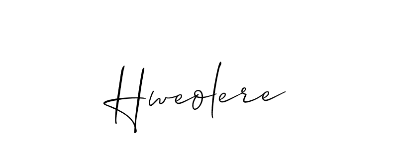 Create a beautiful signature design for name Hweolere. With this signature (Allison_Script) fonts, you can make a handwritten signature for free. Hweolere signature style 2 images and pictures png