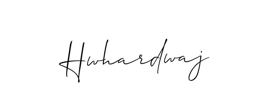 How to make Hwhardwaj signature? Allison_Script is a professional autograph style. Create handwritten signature for Hwhardwaj name. Hwhardwaj signature style 2 images and pictures png