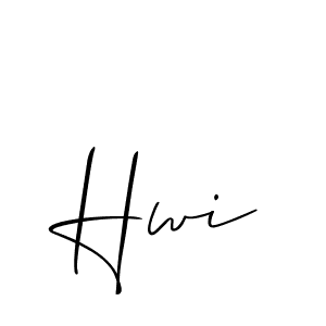 Also we have Hwi name is the best signature style. Create professional handwritten signature collection using Allison_Script autograph style. Hwi signature style 2 images and pictures png