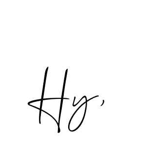 It looks lik you need a new signature style for name Hy,. Design unique handwritten (Allison_Script) signature with our free signature maker in just a few clicks. Hy, signature style 2 images and pictures png