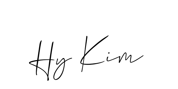 Make a short Hy Kim signature style. Manage your documents anywhere anytime using Allison_Script. Create and add eSignatures, submit forms, share and send files easily. Hy Kim signature style 2 images and pictures png