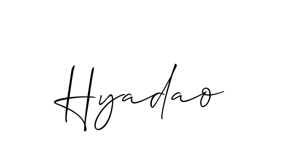 This is the best signature style for the Hyadao name. Also you like these signature font (Allison_Script). Mix name signature. Hyadao signature style 2 images and pictures png