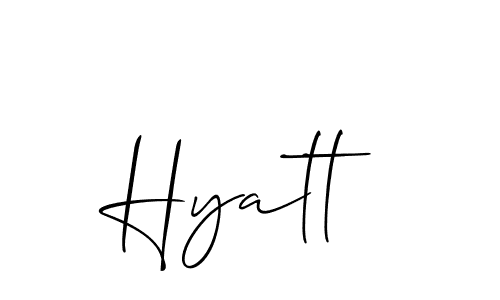 Once you've used our free online signature maker to create your best signature Allison_Script style, it's time to enjoy all of the benefits that Hyatt name signing documents. Hyatt signature style 2 images and pictures png