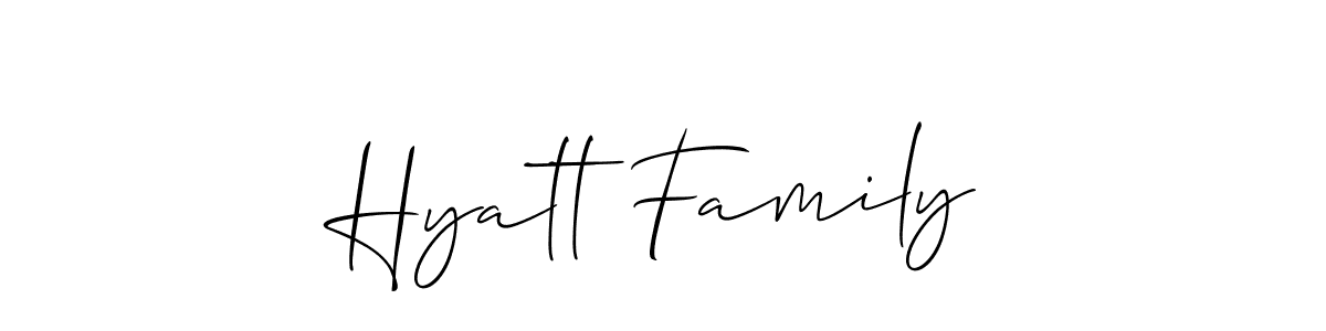 You can use this online signature creator to create a handwritten signature for the name Hyatt Family. This is the best online autograph maker. Hyatt Family signature style 2 images and pictures png
