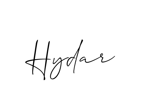 How to Draw Hydar signature style? Allison_Script is a latest design signature styles for name Hydar. Hydar signature style 2 images and pictures png