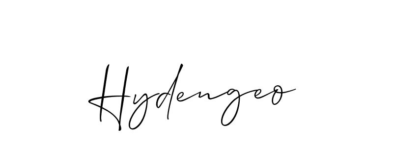 You can use this online signature creator to create a handwritten signature for the name Hydengeo. This is the best online autograph maker. Hydengeo signature style 2 images and pictures png