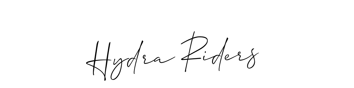 if you are searching for the best signature style for your name Hydra Riders. so please give up your signature search. here we have designed multiple signature styles  using Allison_Script. Hydra Riders signature style 2 images and pictures png