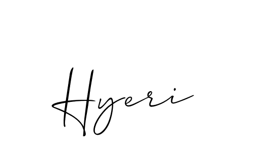 if you are searching for the best signature style for your name Hyeri. so please give up your signature search. here we have designed multiple signature styles  using Allison_Script. Hyeri signature style 2 images and pictures png