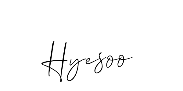 Once you've used our free online signature maker to create your best signature Allison_Script style, it's time to enjoy all of the benefits that Hyesoo name signing documents. Hyesoo signature style 2 images and pictures png